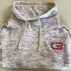 CYCLEBAR grey sweatshirt w/ red logo